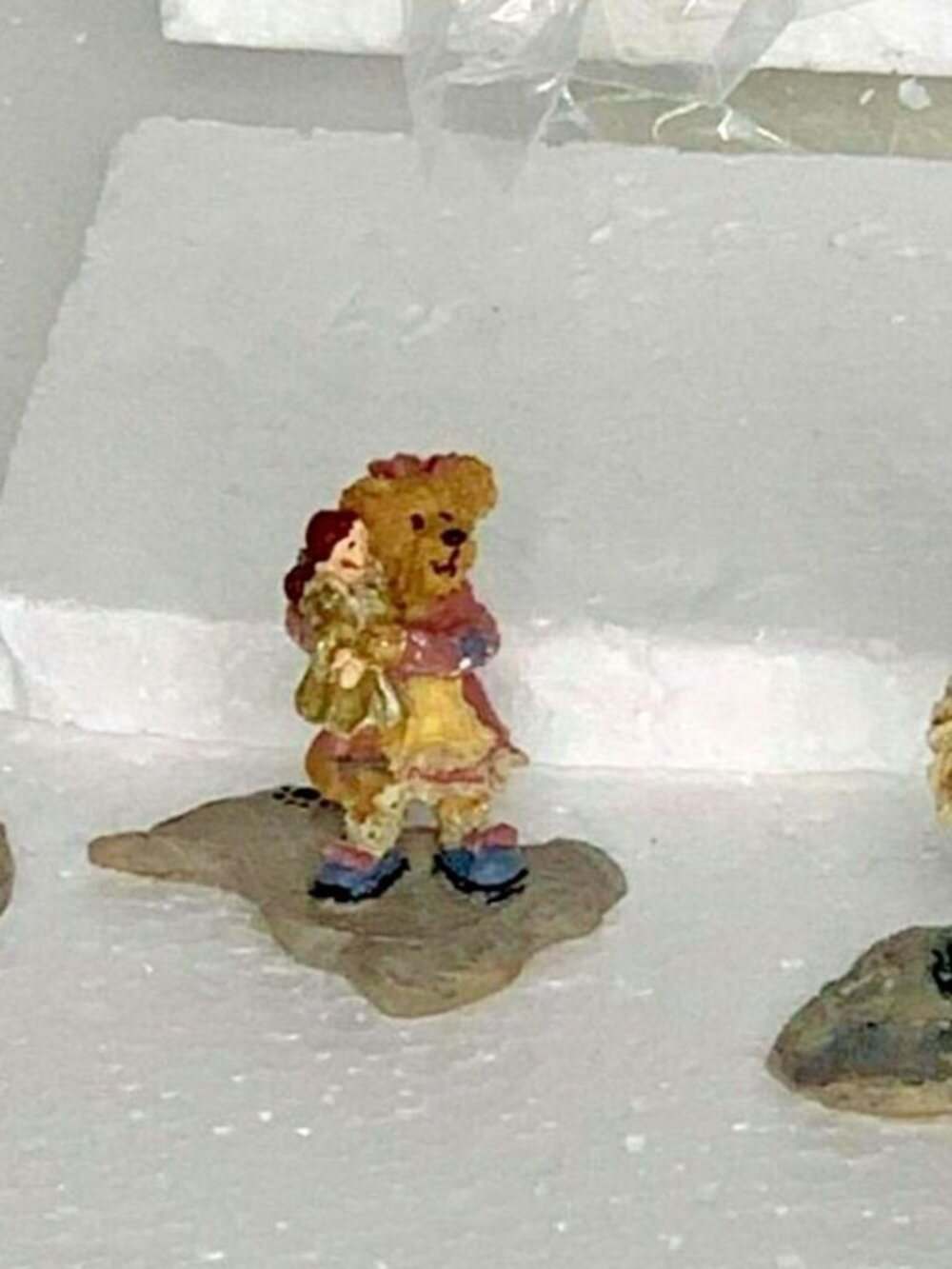 Boyds Bears Bearly Built Village Figurines Set of 3 NEW